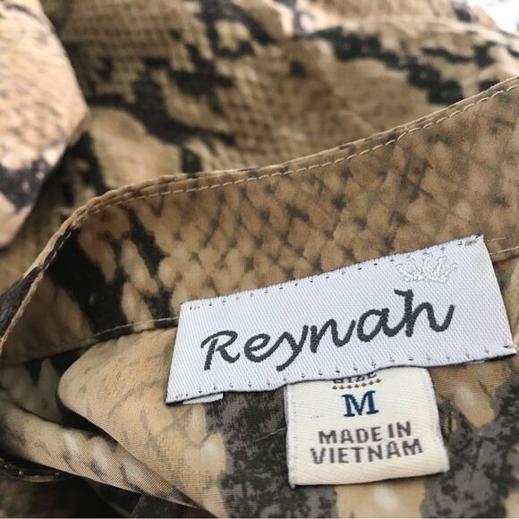 Python print blouson waist dress - Picture 7 of 7